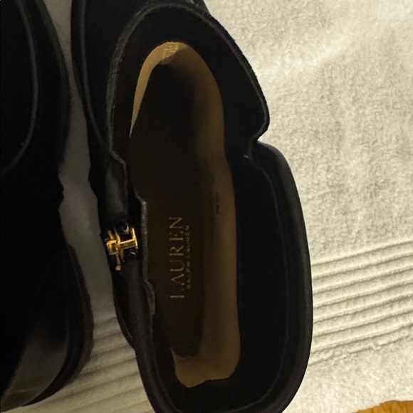 Ralph Lauren Black suede and leather Ankle Boots - Picture 8 of 10